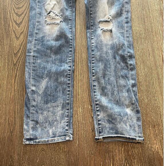 American Eagle Mens Slim Straight Jeans Distressed Medium Wash Blue Size 29x32 - Picture 2 of 12